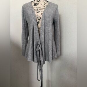 LOFT Gray Petite Cardigan M